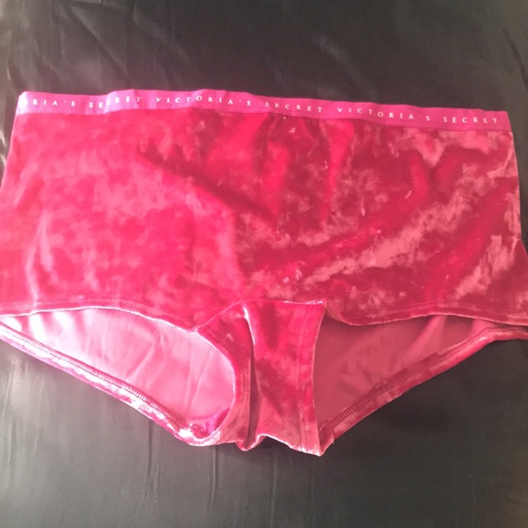 VICTORIA'S SECRET Velvet Logo Waist Shortie Panty - Picture 1 of 4